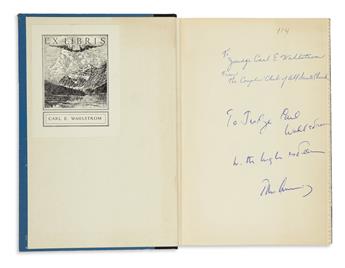 KENNEDY, JOHN F. Profiles in Courage. Signed and Inscribed, To Judge Carl / Wahlstrom / with high esteem / John Kennedy, on the front